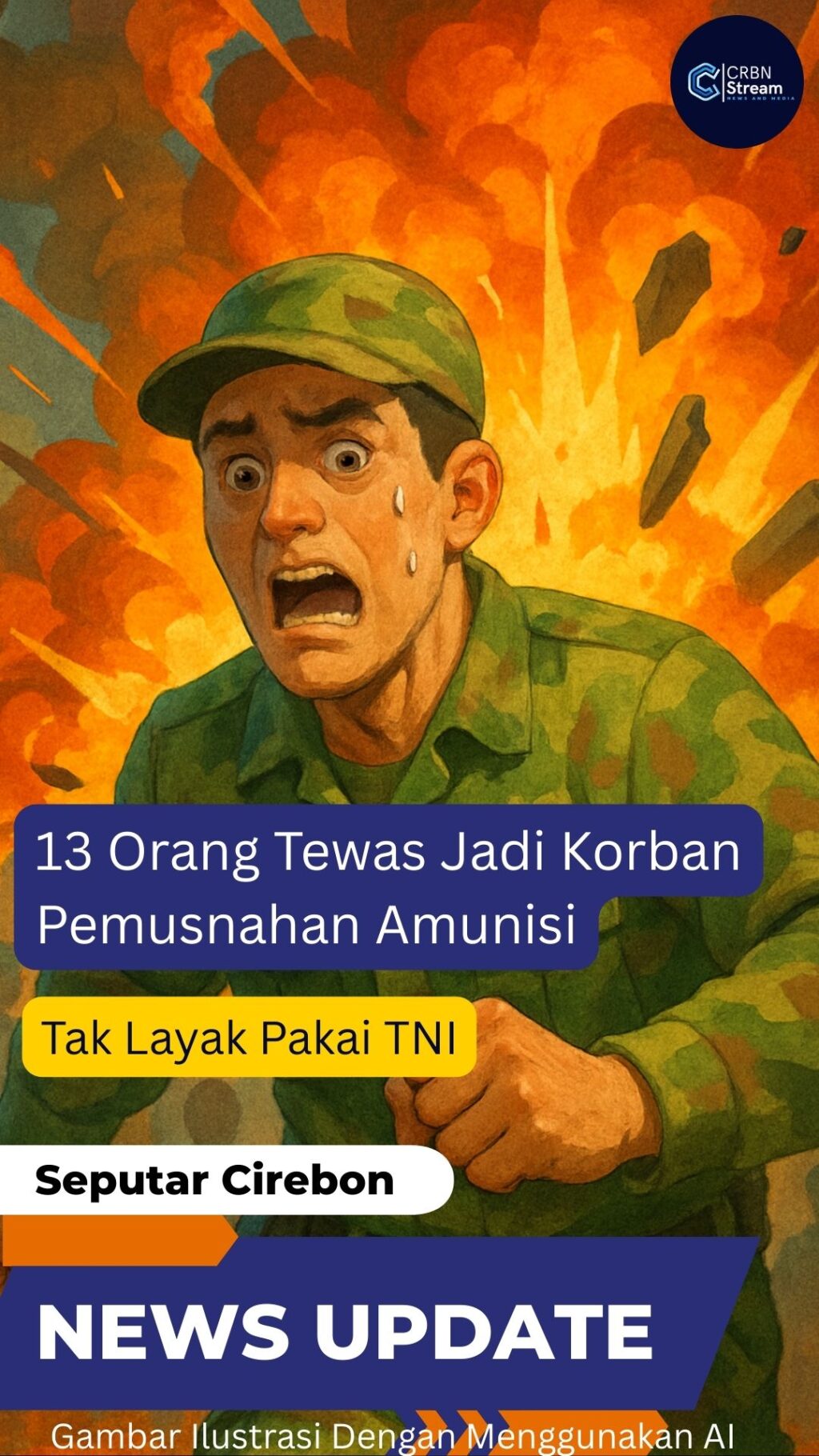 Ilutrasi Ledakan TNI