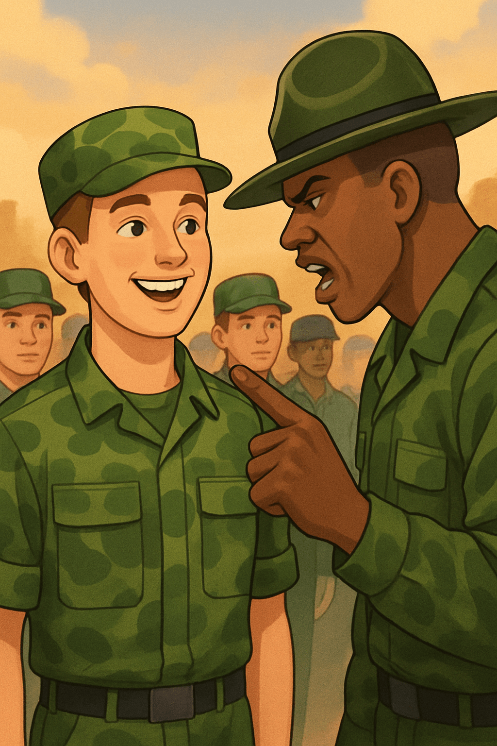 ilutrasi Pendidikan Barak Militer